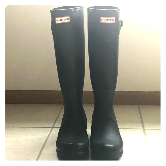 Hunter Shoes - Hunter Women's Original Tall Rain Boots: Black, 10